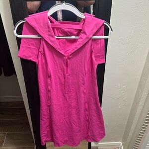 Halara size L zip up dress. Fuschia Fedora. Never worn